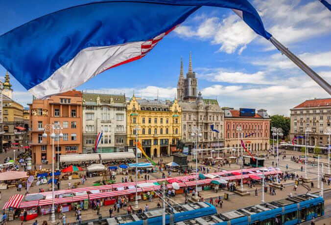 Praça Ban Jelacic Zagreb Croácia