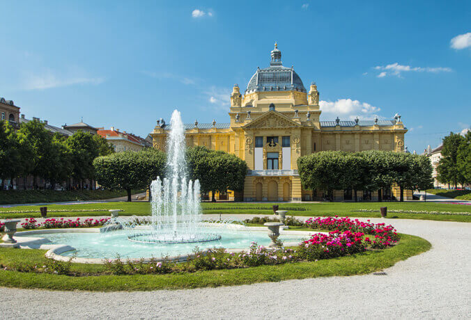pavilhão da arte Zagreb Croácia