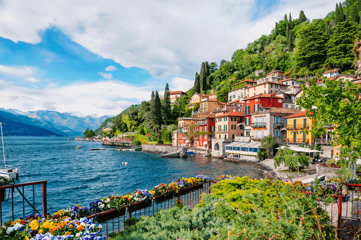 Lago di Como filmes italianos doze homens e Outro Segredo