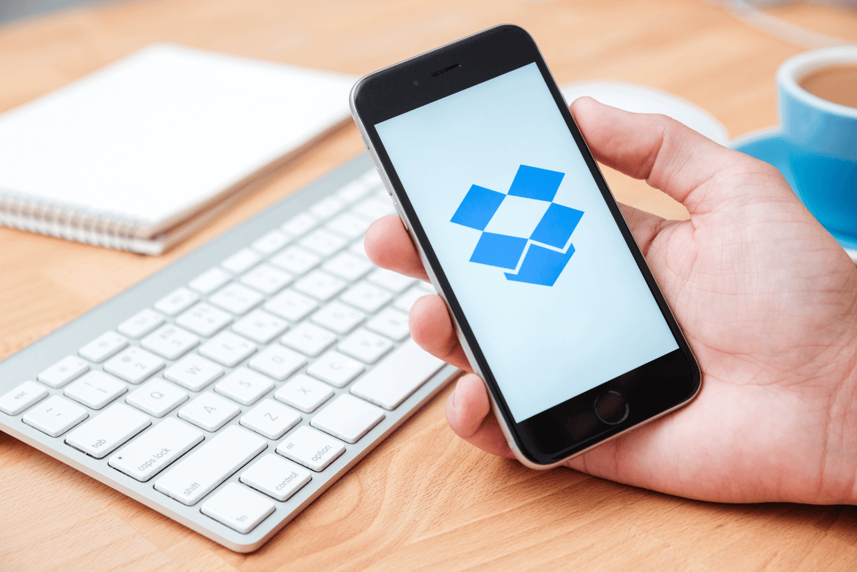 guardar fotos dropbox